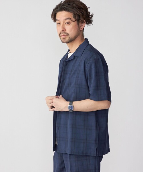 セール】SHIPS: MADE IN JAPAN ドライタッチ オープンカラー