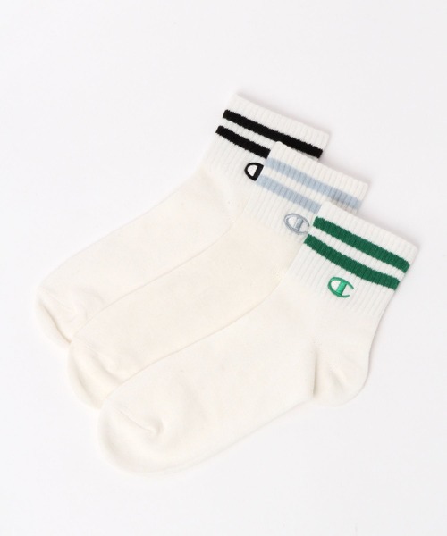 repipi armario（レピピ アルマリオ）の「【champion×repipi】☆3Pセット☆ラインソックス（ソックス/靴下・キッズ・その他・FREE）」の4枚目の写真