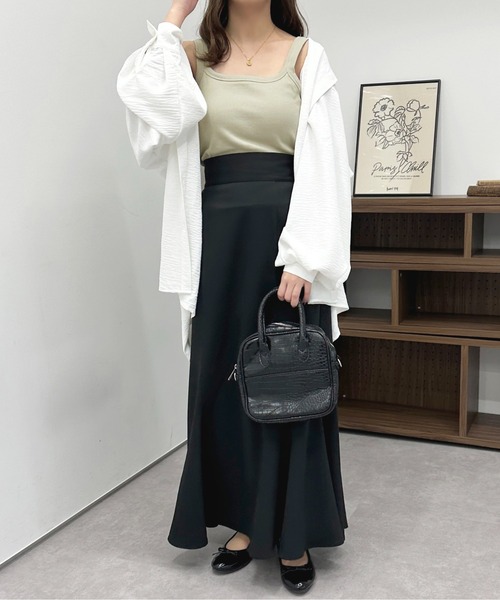 apres jour（アプレジュール）の「カップ付きタンクインナー【ZOZOTOWN限定アイテム】（タンクトップ・レディース・ライトブラウン/ライトベージュ/ブラック/ミント/オフホワイト・X-LARGE/フリー）」の20枚目の写真