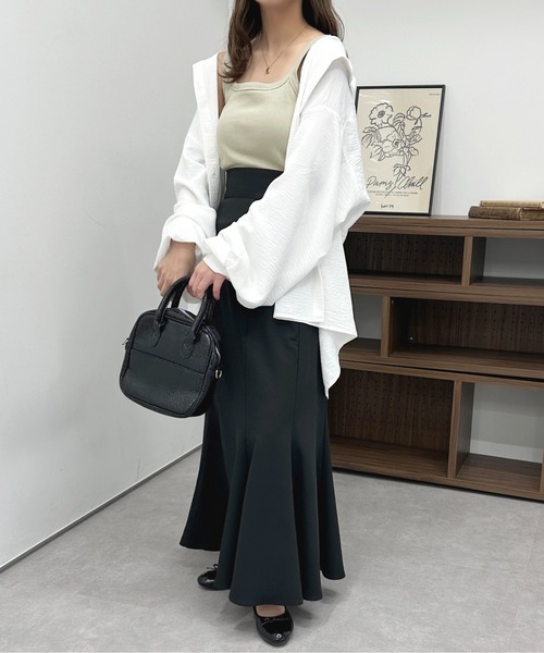 apres jour（アプレジュール）の「カップ付きタンクインナー【ZOZOTOWN限定アイテム】（タンクトップ・レディース・ライトブラウン/ライトベージュ/ブラック/ミント/オフホワイト・X-LARGE/フリー）」の21枚目の写真