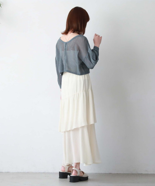 archives(アルシーヴ)の「【EC限定アイテム】ランダムティアードスカート/(スカート・レディース・アイボリー/ブルーグレー/オレンジ/シルバーグレー/ブラック・MEDIUM)」の15枚目の写真