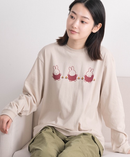 salle de bal（サルデバル）の「miffy / ミッフィー  ロング スリーブ Tシャツ ロンT miffy LONG TEE WNI（Tシャツ/カットソー・レディース・その他5/その他4/その他6/その他3/その他2/その他1・FREE）」の5枚目の写真