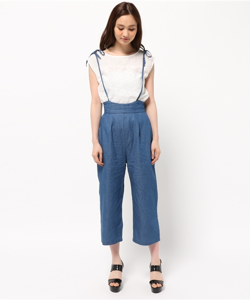 Chico(チコ)の「デニム2WAYガウチョPT(その他パンツ・レディース・ブルー・FREE)」の3枚目の写真