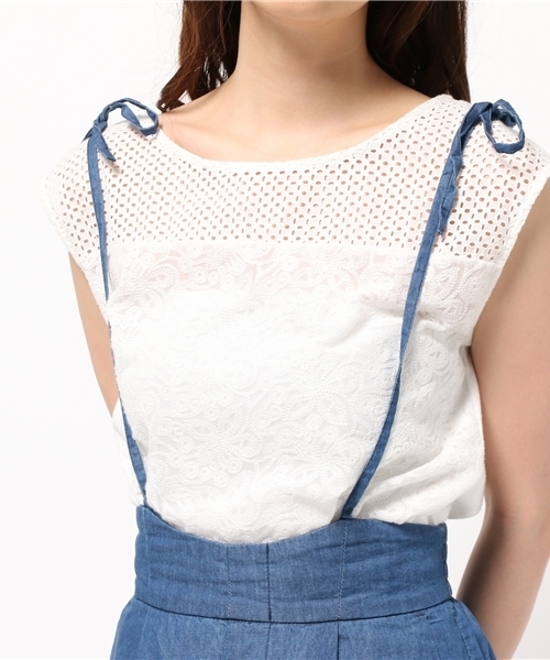 Chico(チコ)の「デニム2WAYガウチョPT(その他パンツ・レディース・ブルー・FREE)」の6枚目の写真