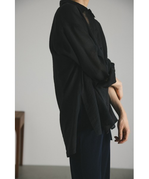 STYLEMIXER（スタイルミキサー）の「スリーブスリットシアーシャツ（シャツ/ブラウス・レディース・ブラック/ベージュ/ピンク/イエロー・FREE）」の10枚目の写真