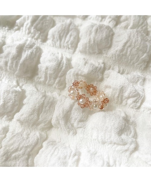 tone（トーン）の「【tanmen】フラワービーズリング(MA)（リング・レディース・ピンク系その他/ブルー/グリーン・FREE）」の5枚目の写真