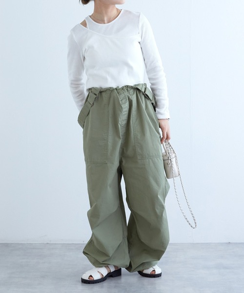 w closet（ダブルクローゼット）の「レイヤード風カットソー（Tシャツ/カットソー・レディース・オレンジ/ブラック/オフホワイト・FREE）」の11枚目の写真