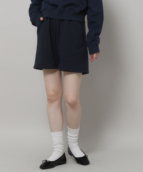 ALAND（エーランド）の「3.3 Field Trip／TERRY ショートパンツ　198729（スウェットパンツ・レディース・アイボリー/ネイビー/クリーム・FREE）」の4枚目の写真