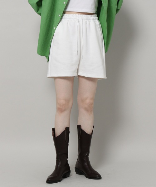 ALAND（エーランド）の「3.3 Field Trip／TERRY ショートパンツ　198729（スウェットパンツ・レディース・アイボリー/ネイビー/クリーム・FREE）」の6枚目の写真