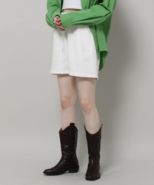 ALAND（エーランド）の「3.3 Field Trip／TERRY ショートパンツ　198729（スウェットパンツ・レディース・アイボリー/ネイビー/クリーム・FREE）」の17枚目の写真