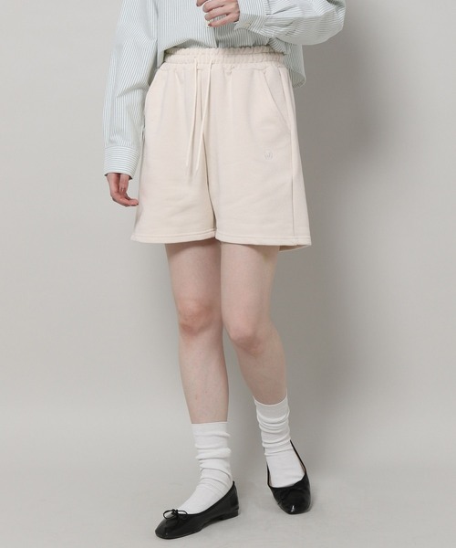 ALAND（エーランド）の「3.3 Field Trip／TERRY ショートパンツ　198729（スウェットパンツ・レディース・アイボリー/ネイビー/クリーム・FREE）」の11枚目の写真