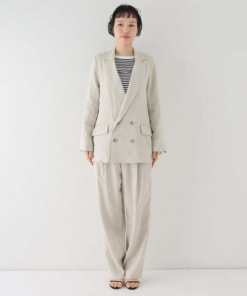 TICCA/ティッカ】リネンパナマダブルジャケット 中古・古着通販】ticca