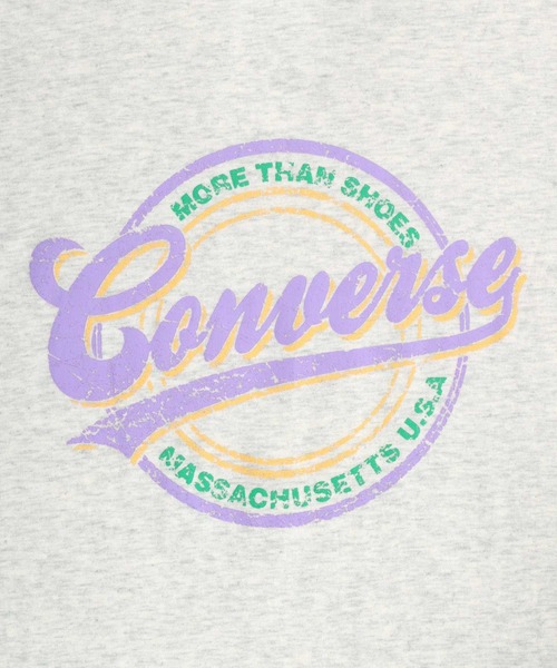 CONVERSE(コンバース)の「CONVERSE(コンバース)ブランドロゴ サークルプリントTシャツ(Tシャツ/カットソー・レディース・ホワイト系その他/レッド/ブラック/ブルー・L/M)」の21枚目の写真