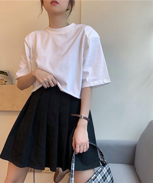 NinaetLina(ニナエリナ)の「選べる2パターンシルエット無地Tシャツ(Tシャツ/カットソー・レディース・グレー系その他/グレー/ブラック系その他/ホワイト/ブラック/ホワイト系その他・XL/M/S/L)」の9枚目の写真