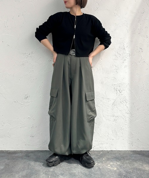 apres jour mignon(アプレジュールミニョン)の「カーゴパンツ【ZOZOTOWN限定アイテム】(カーゴパンツ・レディース・カーキ/グレー系その他/ブラック・SMALL/X-LARGE/MEDIUM)」の20枚目の写真