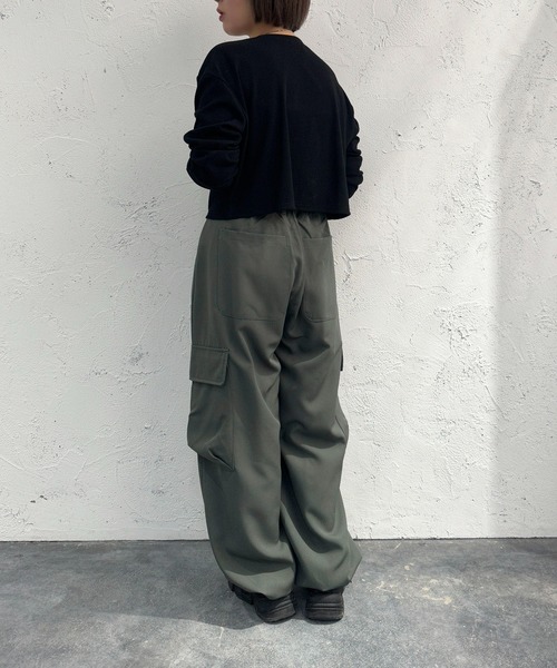 apres jour mignon(アプレジュールミニョン)の「カーゴパンツ【ZOZOTOWN限定アイテム】(カーゴパンツ・レディース・カーキ/グレー系その他/ブラック・SMALL/X-LARGE/MEDIUM)」の22枚目の写真