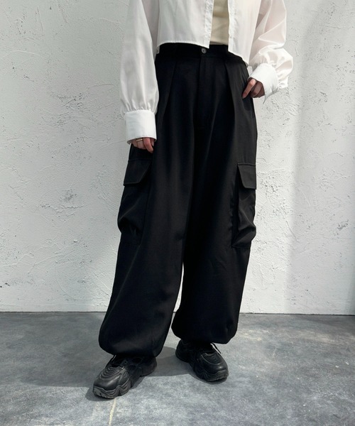 apres jour mignon(アプレジュールミニョン)の「カーゴパンツ【ZOZOTOWN限定アイテム】(カーゴパンツ・レディース・カーキ/グレー系その他/ブラック・SMALL/X-LARGE/MEDIUM)」の11枚目の写真