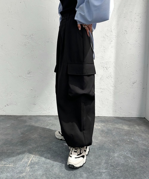 apres jour mignon(アプレジュールミニョン)の「カーゴパンツ【ZOZOTOWN限定アイテム】(カーゴパンツ・レディース・カーキ/グレー系その他/ブラック・SMALL/X-LARGE/MEDIUM)」の5枚目の写真