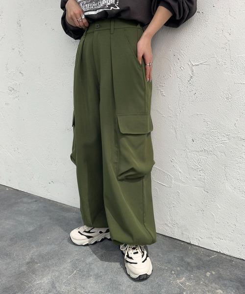 apres jour mignon(アプレジュールミニョン)の「カーゴパンツ【ZOZOTOWN限定アイテム】(カーゴパンツ・レディース・カーキ/グレー系その他/ブラック・SMALL/X-LARGE/MEDIUM)」の6枚目の写真