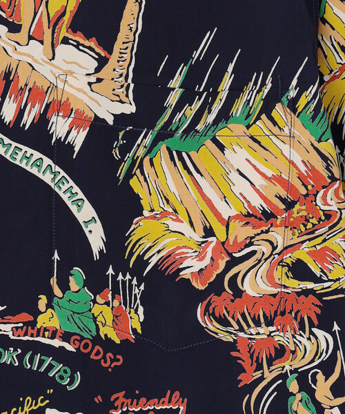 SUN SURF(サンサーフ)の「SUN SURF | ハワイアンシャツ “HISTORY OF THE ISLANDS” WOMEN(シャツ/ブラウス・レディース・ブルー系その他5・S)」の7枚目の写真