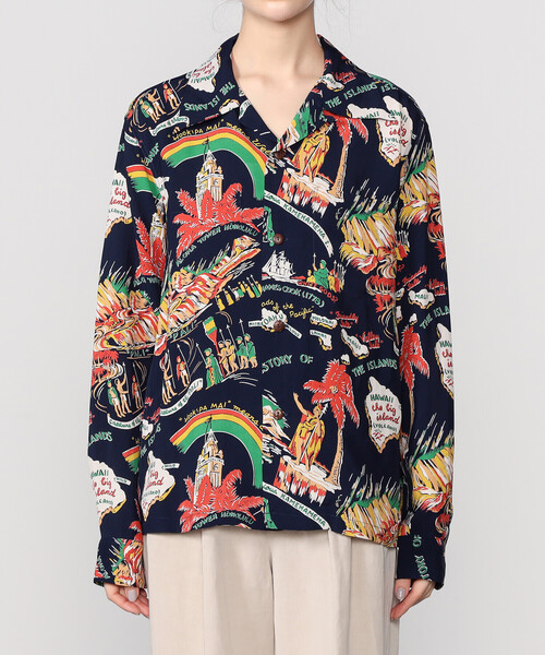 SUN SURF(サンサーフ)の「SUN SURF | ハワイアンシャツ “HISTORY OF THE ISLANDS” WOMEN(シャツ/ブラウス・レディース・ブルー系その他5・S)」の9枚目の写真