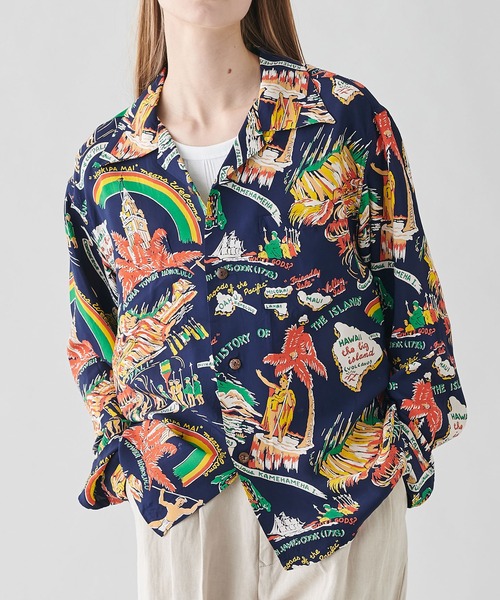 SUN SURF(サンサーフ)の「SUN SURF | ハワイアンシャツ “HISTORY OF THE ISLANDS” WOMEN(シャツ/ブラウス・レディース・ブルー系その他5・S)」の15枚目の写真