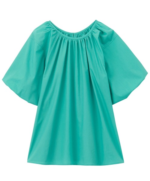 GeeRA(ジーラ)の「パフスリーブギャザーブラウス(シャツ/ブラウス・レディース・オフホワイト/ピンク/オレンジ/グリーン・MEDIUM/LARGE)」の13枚目の写真