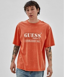 Guess | GUESS Originals Grid Logo Washed Tee(Tシャツ/カットソー)