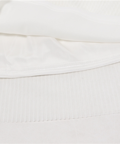 CIAOPANIC(チャオパニック)の「【Ciaopanic】 ストライプチュールミモレ丈SK(スカート・レディース・オフホワイト/ブラック・FREE)」の8枚目の写真