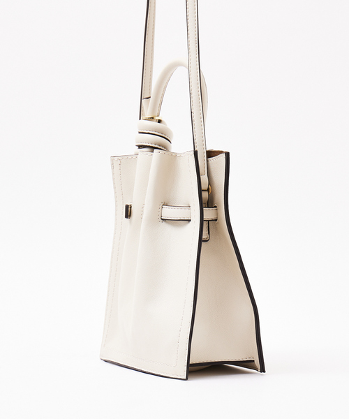 LOWELL things（ロウェル　シングス）の「Swell/ギャザーミニショルダーBAG（トートバッグ・レディース・ネイビー/ライム/アイボリー/ブラック・フリー）」の16枚目の写真