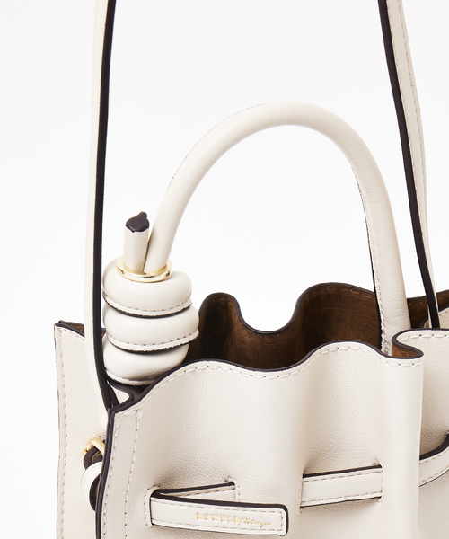 LOWELL things（ロウェル　シングス）の「Swell/ギャザーミニショルダーBAG（トートバッグ・レディース・ネイビー/ライム/アイボリー/ブラック・フリー）」の19枚目の写真