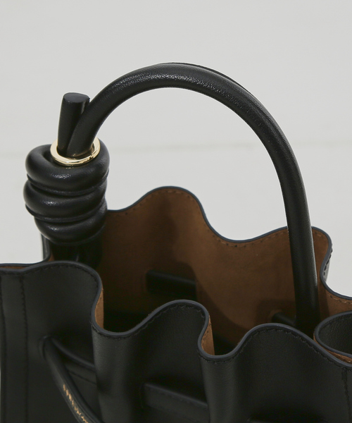 LOWELL things（ロウェル　シングス）の「Swell/ギャザーミニショルダーBAG（トートバッグ・レディース・ネイビー/ライム/アイボリー/ブラック・フリー）」の9枚目の写真