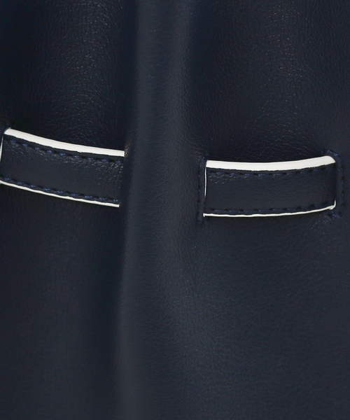 LOWELL things（ロウェル　シングス）の「Swell/ギャザーミニショルダーBAG（トートバッグ・レディース・ネイビー/ライム/アイボリー/ブラック・フリー）」の7枚目の写真