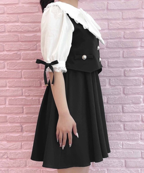 ROJITA(ロジータ)の「ベストレイヤードライクワンピース(ワンピース・レディース・ベージュ/ブラック/グレー・FREE)」の20枚目の写真