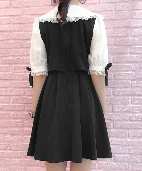 ROJITA(ロジータ)の「ベストレイヤードライクワンピース(ワンピース・レディース・ベージュ/ブラック/グレー・FREE)」の15枚目の写真