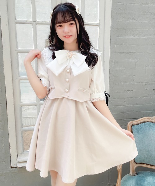 ROJITA(ロジータ)の「ベストレイヤードライクワンピース(ワンピース・レディース・ベージュ/ブラック/グレー・FREE)」の21枚目の写真