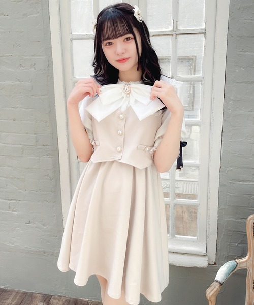 ROJITA(ロジータ)の「ベストレイヤードライクワンピース(ワンピース・レディース・ベージュ/ブラック/グレー・FREE)」の16枚目の写真