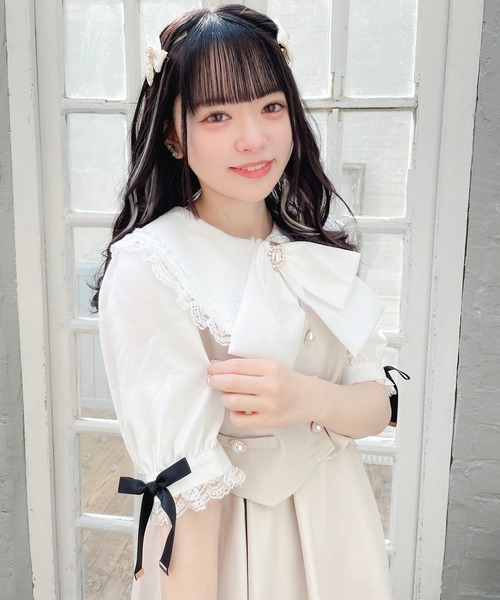 ROJITA(ロジータ)の「ベストレイヤードライクワンピース(ワンピース・レディース・ベージュ/ブラック/グレー・FREE)」の11枚目の写真