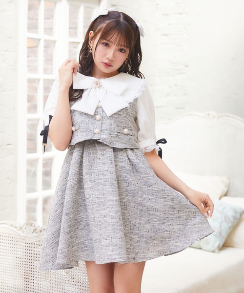 ROJITA(ロジータ)の「ベストレイヤードライクワンピース(ワンピース・レディース・ベージュ/ブラック/グレー・FREE)」の14枚目の写真