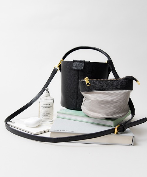 【セール】3-FD メリル ワンハンドル ミニ ショルダーバッグ ポーチ付(ショルダーバッグ)|folka(フォルカ) 【セール】3-FD メリル ワンハンドル ミニ ショルダーバッグ ポーチ付(ショルダーバッグ)|folka(フォルカ)