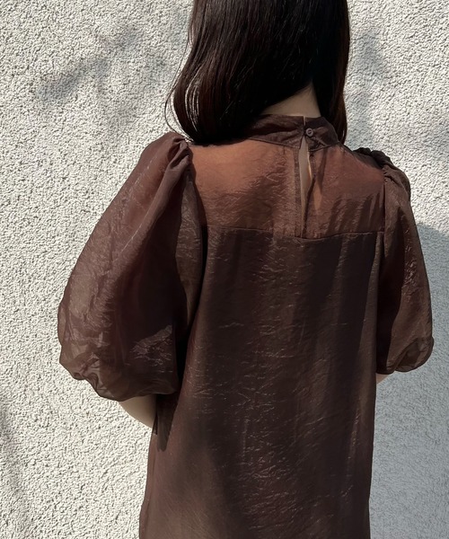 JUNOAH(ジュノア)の「シアードッキングワンピース(ワンピース・レディース・ブラウン/ブラック/クリーム・MEDIUM/LARGE/X-LARGE/SMALL)」の21枚目の写真