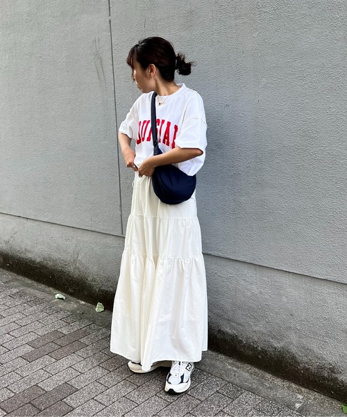 feepur(フェピュール)の「カレッジロゴルーズTee(Tシャツ/カットソー・レディース・オフホワイト/ホワイト/オートミール/グレー・MEDIUM)」の16枚目の写真