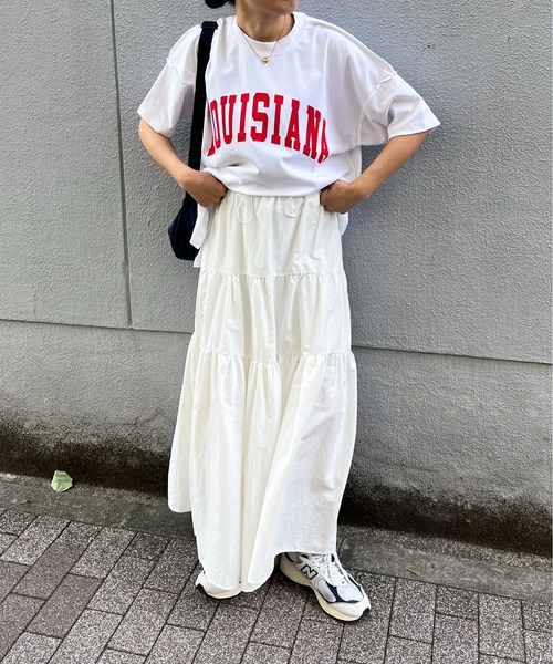 feepur(フェピュール)の「カレッジロゴルーズTee(Tシャツ/カットソー・レディース・オフホワイト/ホワイト/オートミール/グレー・MEDIUM)」の12枚目の写真