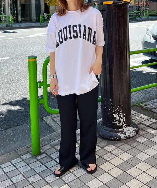 feepur(フェピュール)の「カレッジロゴルーズTee(Tシャツ/カットソー・レディース・オフホワイト/ホワイト/オートミール/グレー・MEDIUM)」の8枚目の写真