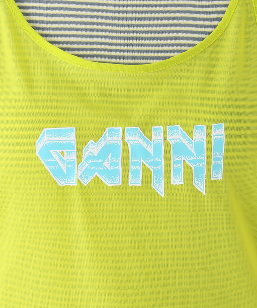 ◆GANNI◆ Mesh Cover Up ロングワンピース ドレス セール】【GANNI / ガニー】Mesh Cover Up Slit Dress