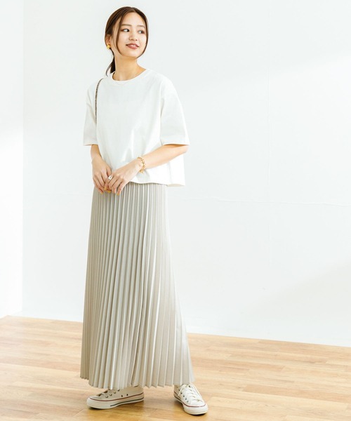 URBAN RESEARCH（アーバンリサーチ）の「リネンライクプリーツスカート  