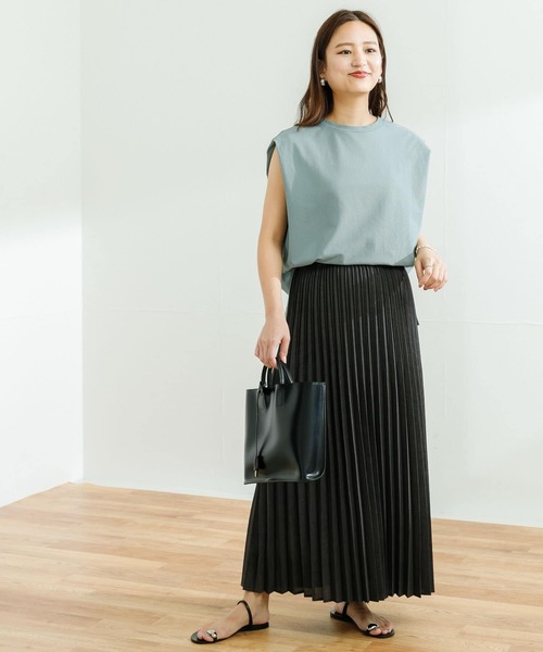 URBAN RESEARCH（アーバンリサーチ）の「リネンライクプリーツスカート  