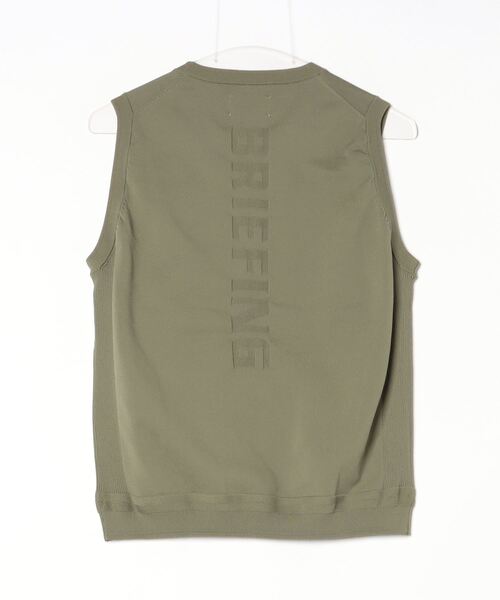 BRIEFING（ブリーフィング）の「【ブリーフィングゴルフ】WOMENS WR CREW NECK KNIT VEST（ベスト・レディース・ネイビー/ホワイト/ブルー系その他/アーミー/ブラック・L/S/XS/M）」の6枚目の写真