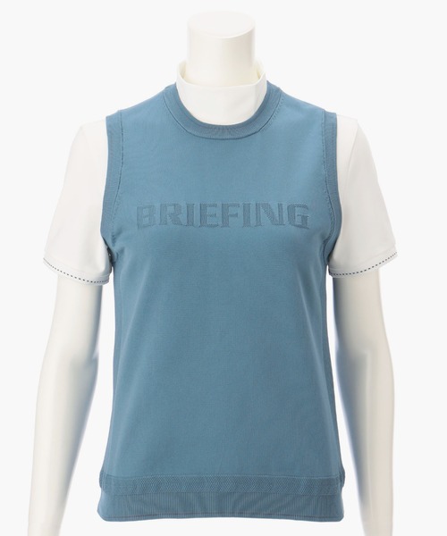 BRIEFING（ブリーフィング）の「【ブリーフィングゴルフ】WOMENS WR CREW NECK KNIT VEST（ベスト・レディース・ネイビー/ホワイト/ブルー系その他/アーミー/ブラック・L/S/XS/M）」の5枚目の写真