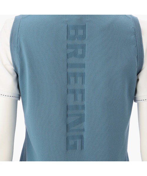BRIEFING（ブリーフィング）の「【ブリーフィングゴルフ】WOMENS WR CREW NECK KNIT VEST（ベスト・レディース・ネイビー/ホワイト/ブルー系その他/アーミー/ブラック・L/S/XS/M）」の7枚目の写真
